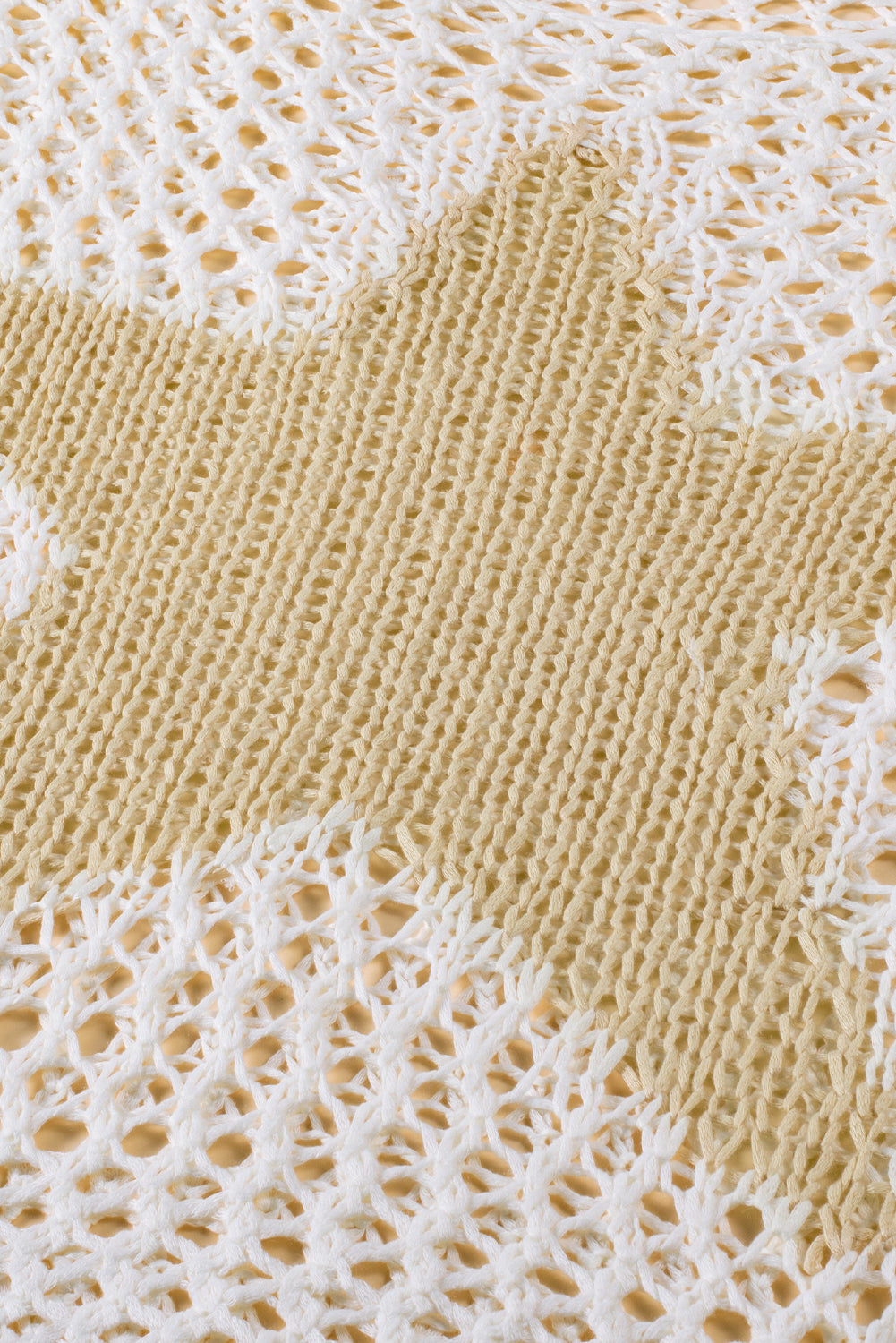 White Star Graphic Crochet Knitted Sweater Top